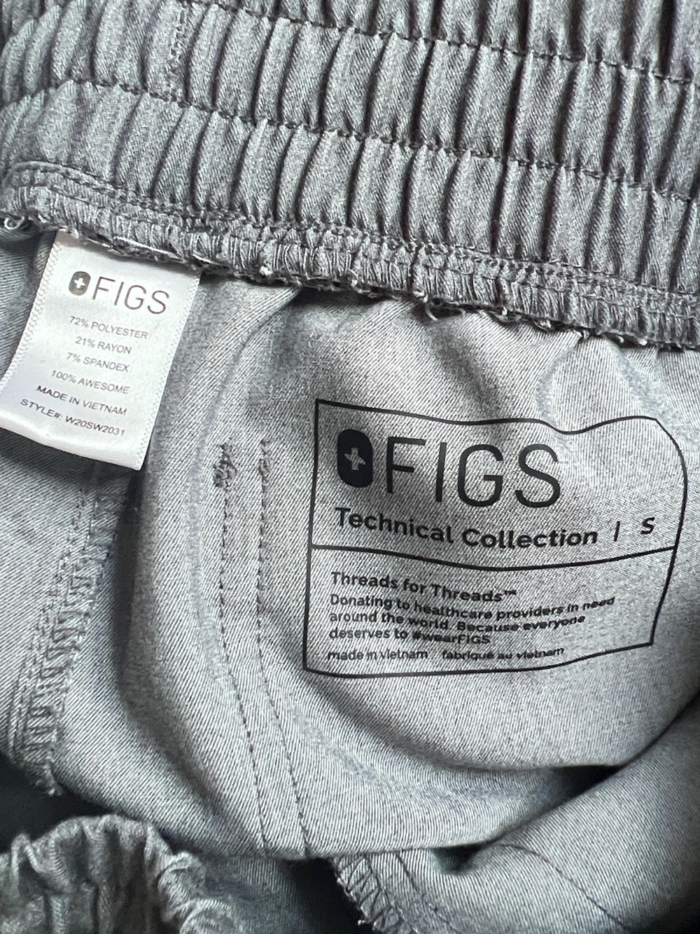 Figs Straight Leg Graphite Scrub Pants - Picture 5 of 6